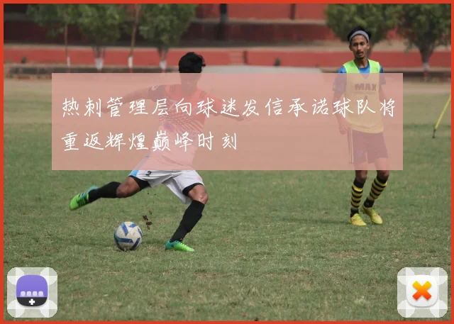 热刺管理层向球迷发信承诺球队将重返辉煌巅峰时刻